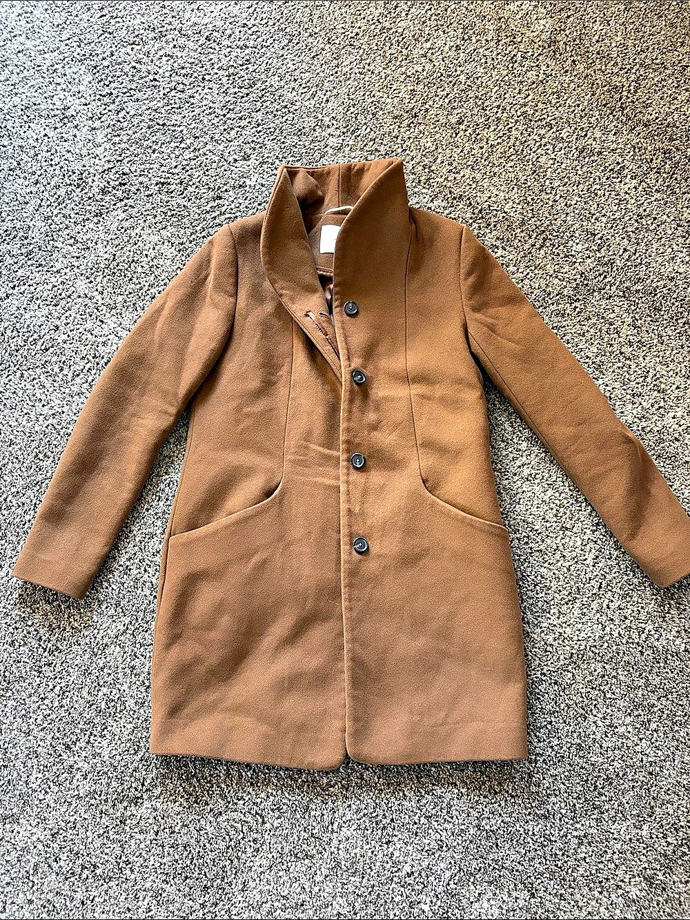 Aritzia Wilfred The Cocoon Coat Wool Cashmere Coat Brown Small
